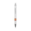 Producto Bolígrafo blanco con bandera de España