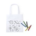 Producto Bolsa infantil non-woven con motivo espacial diseñada para colorear
