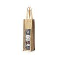 Producto Bolsa de yute reforzada para 1 botella de vino