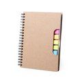 Producto Libreta ecológica de cartón reciclado con notas adhesivas 14,6x17,7 cm