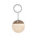 Producto Llavero Redondo de Madera Bicolor EU