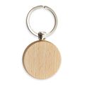 Producto Llavero Redondo de Madera Plano