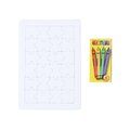Producto Puzzle personalizado para colorear con ceras