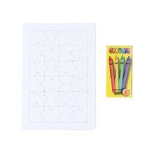 Producto Puzzle personalizado para colorear con ceras