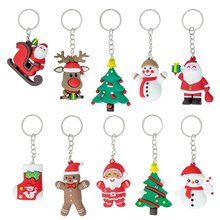 Producto Set de 10 llaveros navideños