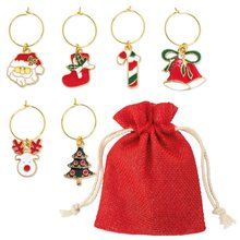 Producto Set de 6 aros navideños para copas