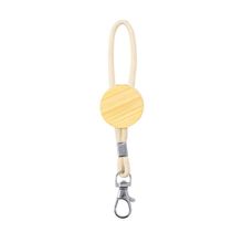 Producto Llavero eco de bambú y algodón
