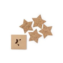 Producto 4 Posavasos Estrella en Corcho