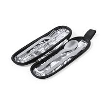 Producto Set Cubiertos Inox Reutilizables en funda RPET