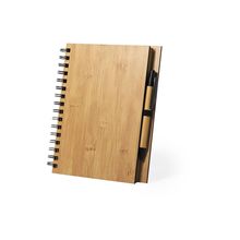 Producto Set ecológico con libreta bambú y boli a juego 17x21,5 cm