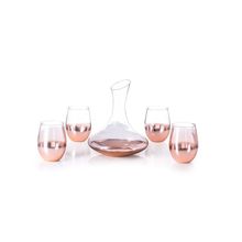 Producto Set Vino con Decantador en Cristal Rosado