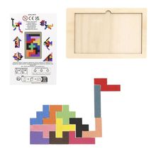 Producto Juego Habilidad 12 pzs Tetris en Madera Color