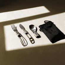 Producto Set 3 Cubiertos Plegables de Acero INOX