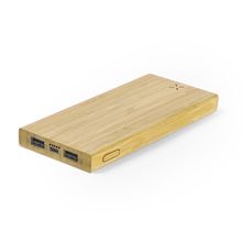 Producto Powerbank inalámbrico de bambú ecológico 6000 mAh