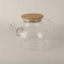 Producto Tetera Borosilicato con Filtro y Tapa Bambú