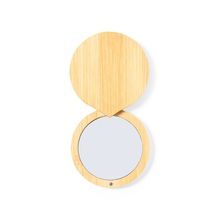 Producto Espejo Bambú Cierre Magnético Ø7.5cm