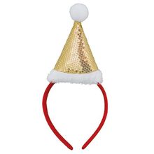 Producto Diadema Gorro navideño de lentejuelas