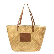 Producto Bolso de Paja con Polipiel Personalizable