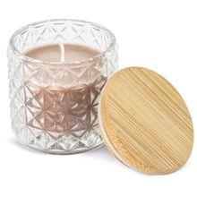 Producto Vela en Vaso Cristal de Rombos con Tapa