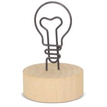 Producto Memo Clip Bombilla con Base de Madera
