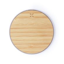 Producto Base de bambú ecológica para carga inalámbrica de smartphones