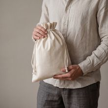 Producto Bolsa de Cordón en Algodón 27x35 cm