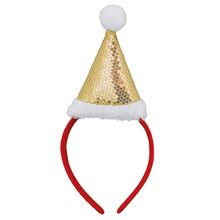 Producto Diadema Gorro navideño de lentejuelas
