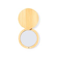 Producto Espejo Bambú Cierre Magnético Ø7.5cm