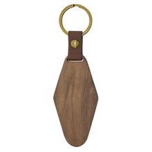 Producto Llavero de madera con forma de rombo