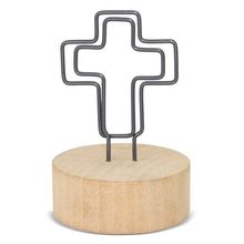Producto Memo Clip Cruz con Base de Madera