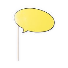 Producto Pancarta selfie de bocadillo en color amarillo