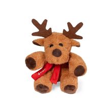 Producto Reno Navideño de Peluche con Bufanda Personalizable