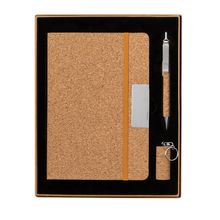 Producto Set bloc notas bolígrafo y usb corcho