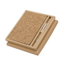 Producto Set ecológico con libreta y bolígrafo de corcho 23,5x19,5 cm