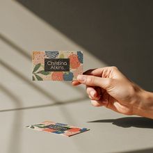 Producto Tarjeta de visita elaborada con papel de semillas