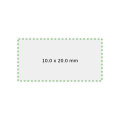 Protector Labial en Cubo Metalizado | Lateral | 20 x 10