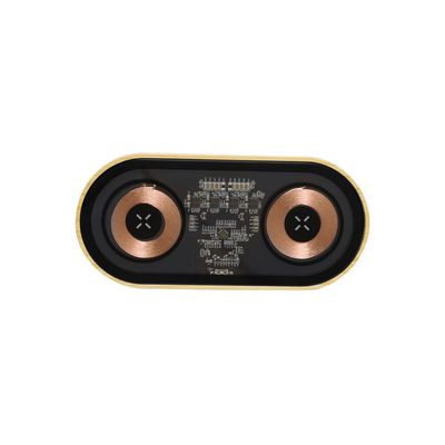 Producto Base Cargador Qi 15W Transparente/Bambú