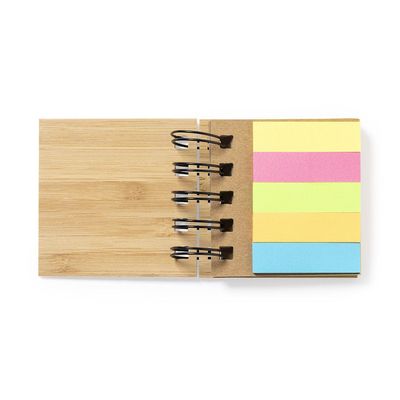 Producto Bloc de Bambú pequeño con Notas Adhesivas