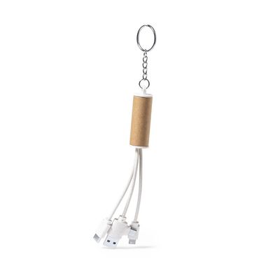 Producto Cable Cargador 3 USB con Llavero