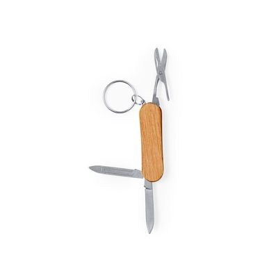 Producto Llavero con tijeras cuchillo y lima inox