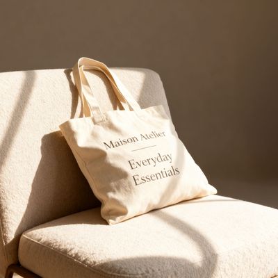 Producto Tote bag asas largas de algodón