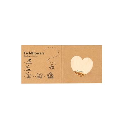 Producto Corazón de Madera con Semillas