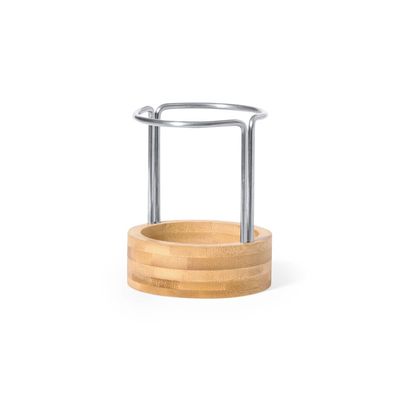 Producto Lapicero inox y bambú barnizado