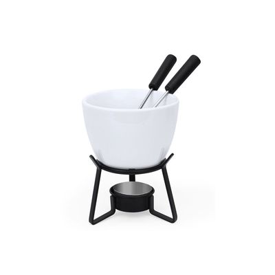 Producto Fondue de cerámica con base metálica