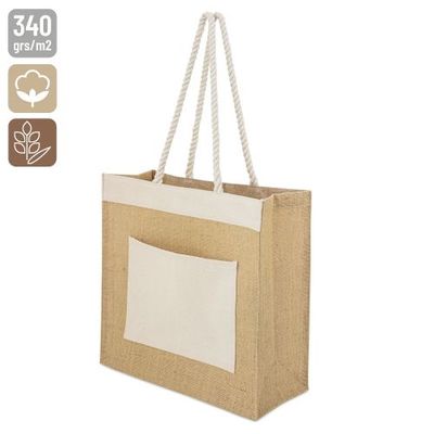 Producto Bolsa de yute con asas tipo cuerda