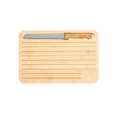 Producto Tabla de Bambú para Cocina con Cuchillo