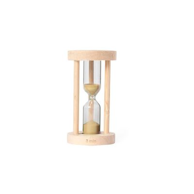 Producto Reloj Arena 3min Cristal/Madera Haya