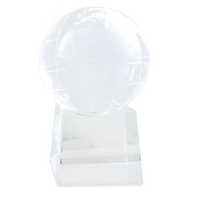 Producto Bola Mundo Cristal Tallado con Base