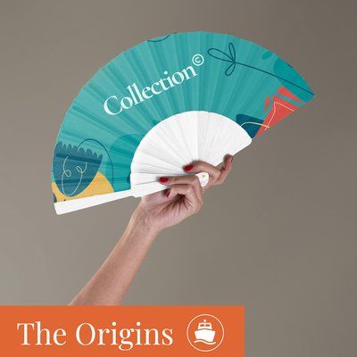 Producto Abanico con tela poliéster 100% personalizable