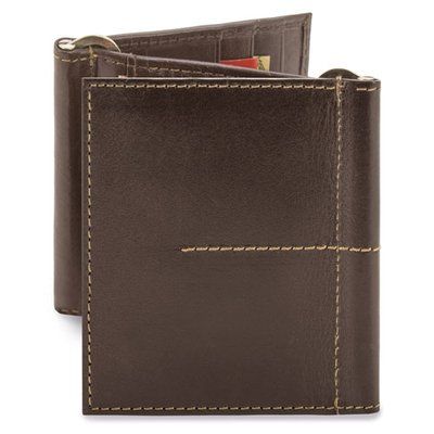 Producto Billetera de piel con pinza y monedero